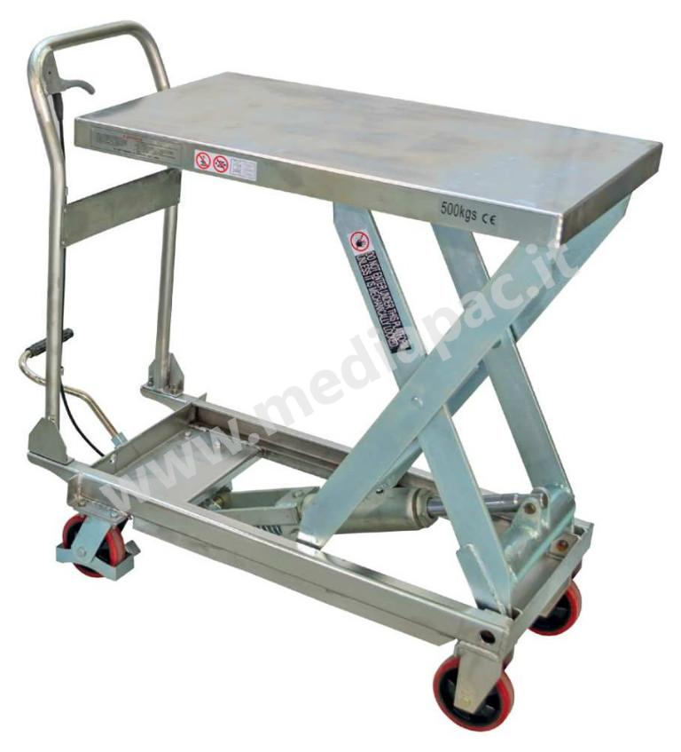 PIATTAFORMA IDRAULICA INOX LHX