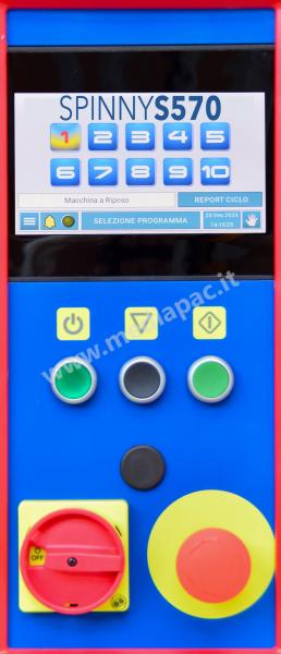 Pannello Touch Screen con 10 programmi di lavoro memorizzabili